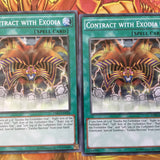 LDK2-ENY29 x3 Contract With Exodia Near Mint/Mint Pack Fresh Yugioh