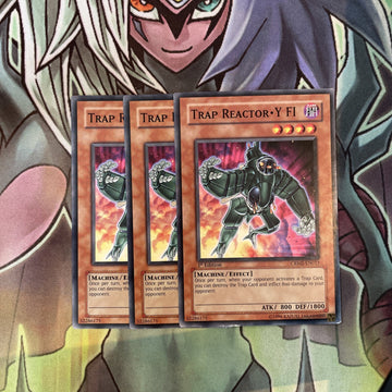 CRMS-EN013 x3 Trap Reactor Y FI Common Excellent Condition Yugioh