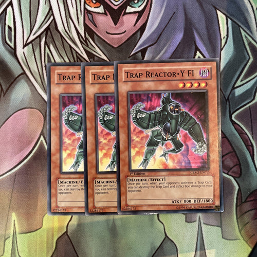 CRMS-EN013 x3 Trap Reactor Y FI Common Excellent Condition Yugioh