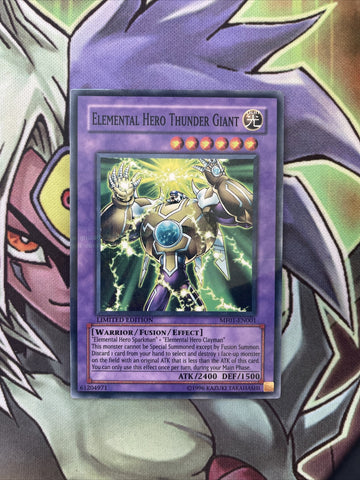 MF01-EN001 Elemental Hero Thunder Giant Parallel Rare Limited Edition NM Yugioh