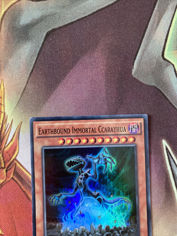 LC5D-EN151 YuGiOh Earthbound Immortal Ccarayhua Super Rare 1st Edition (back)