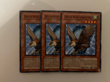 FOTB-EN006 x3 Crystal Beast Cobalt Eagle Common Playset Yugioh