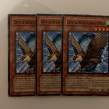 FOTB-EN006 x3 Crystal Beast Cobalt Eagle Common Playset Yugioh