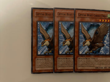FOTB-EN006 x3 Crystal Beast Cobalt Eagle Common Playset Yugioh (back)