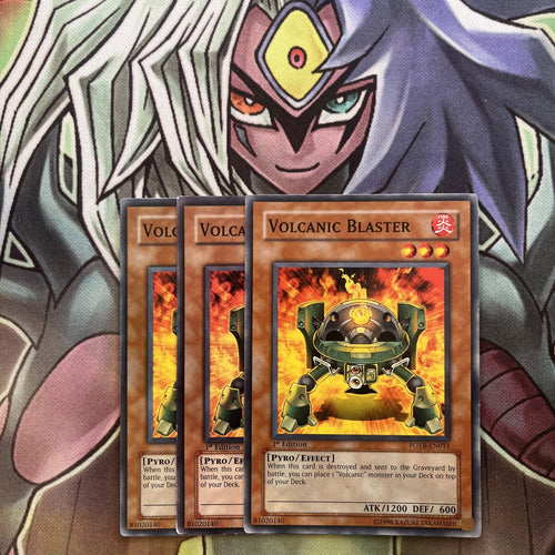 FOTB-EN011 x3 Volcanic Blaster Common Excellent Condition Yugioh
