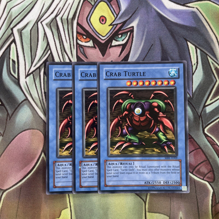 MRL-E069 x3 Crab Turtle Common Excellent Conditon Yugioh