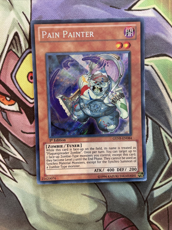 GENF-EN084 Pain Painter Secret Rare 1st Edition NM Yugioh Card