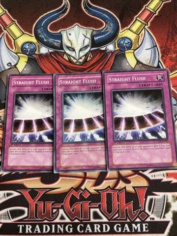 CDIP-EN050 x3 Straight Flush Yugioh Playset