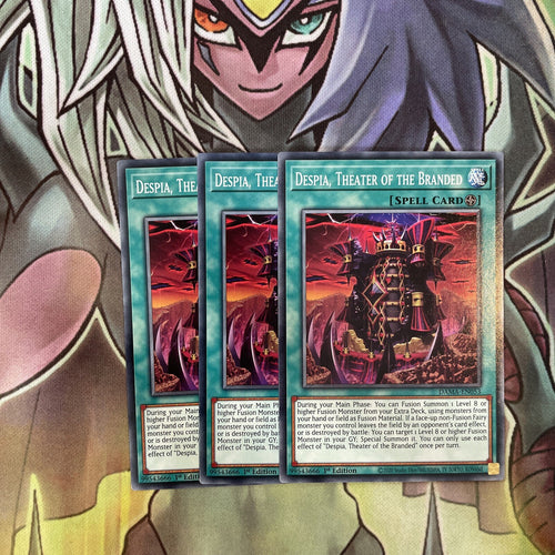 DAMA-EN053 x3 Despia, Theater of the Branded Common Excellent Condition Yugioh