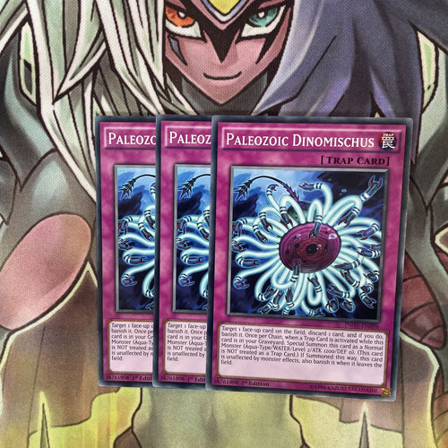 INOV-EN096 x3 Paleozoic Dinomischus Common Excellent Condition Yugioh