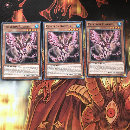 INOV-EN020 x3 Crystron Rosenix Common Yugioh