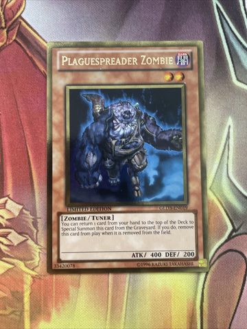 GLD3-EN019 Plaguespreader Zombie Gold Rare Limited Edition Yugioh