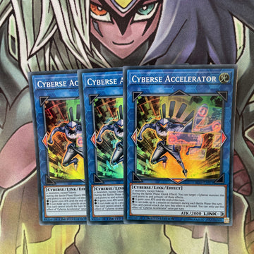 IGAS-ENSE1 x3 Cyberse Accelerator Super Rare Excellent Condition Yugioh