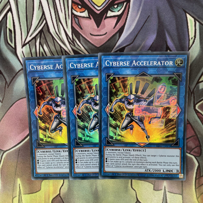 IGAS-ENSE1 x3 Cyberse Accelerator Super Rare Excellent Condition Yugioh