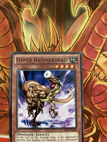 BP01-EN185 Hyper Hammerhead Starfoil 1st Edition Yugioh (back)