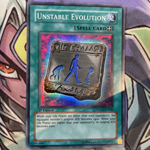 TDGS-EN060 Unstable Evolution Super Rare 1st Edition NM Yugioh Card