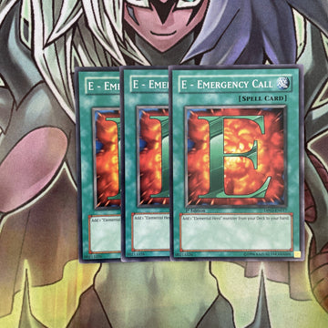 DP03-EN017 x3 E - Emergency Call Common Excellent Condition Yugioh