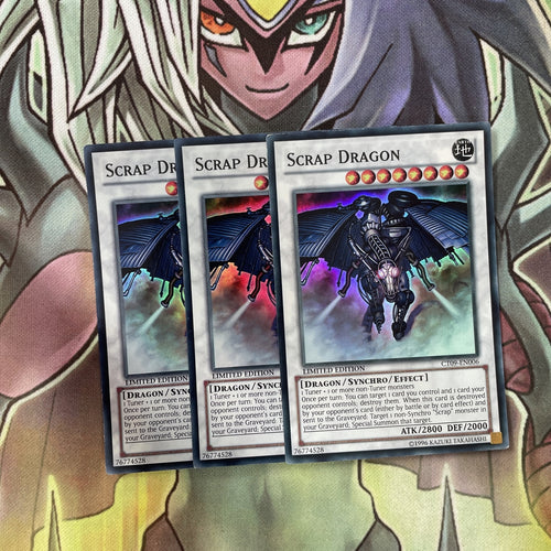 CT09-EN006 x3 Scrap Dragon Super Rare Excellent Condition Yugioh