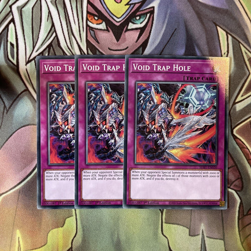 SDBT-EN030 x3 Void Trap Hole Common Excellent Condition Yugioh