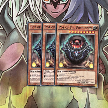 DOCS-EN040 x3 Pot of The Forbidden Common Excellent Condition Yugioh