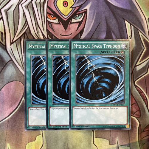 SDMP-EN031 x3 Mystical Space Typhoon Common Excellent Condition Yugioh