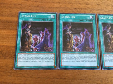 LVAL-EN069 Yugioh 3x Stand-Off 1st Ed Edition Playset! (back)