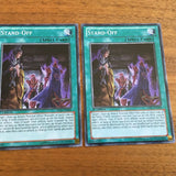 LVAL-EN069 Yugioh 3x Stand-Off 1st Ed Edition Playset!