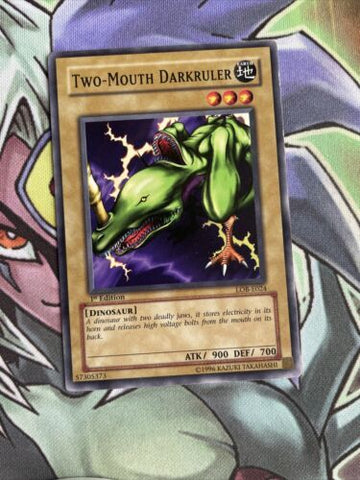 LOB-E024 Two-Mouth Darkruler Common 1st Edition NM Yugioh Card