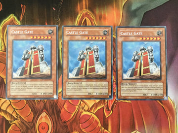PTDN-EN091 3x Castle Gate  Rare Yugioh Cards Playset