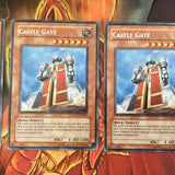 PTDN-EN091 3x Castle Gate  Rare Yugioh Cards Playset