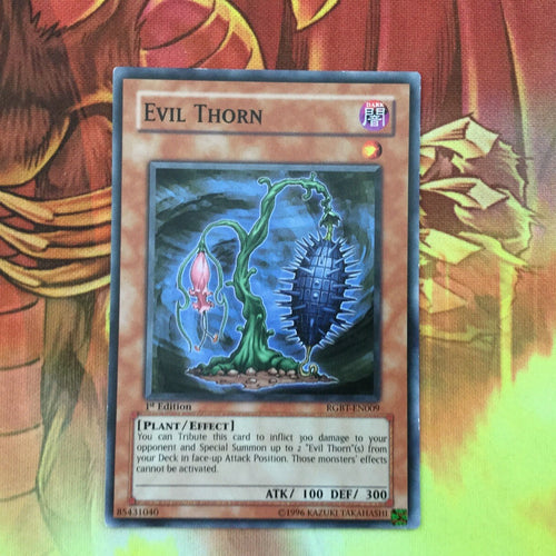 RGBT-EN009 Evil Thorn Common Yugioh Card 1st edition