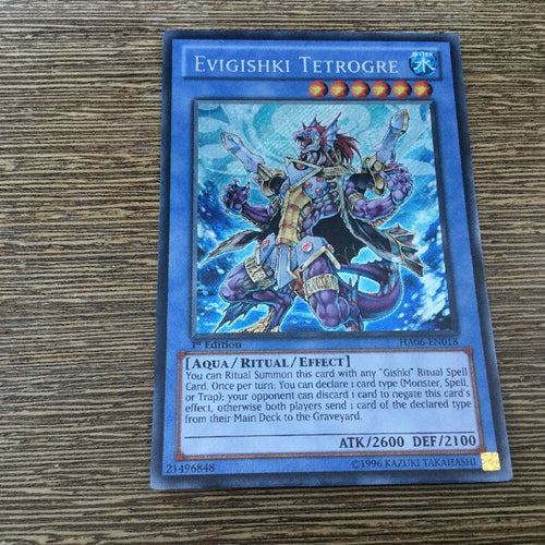 HA06-EN018 Evigishki Tetrogre Secret Rare 1st Edition Yugioh