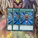 SDBE-EN028 x3 Monster Reborn Common Excellent Condition Yugioh