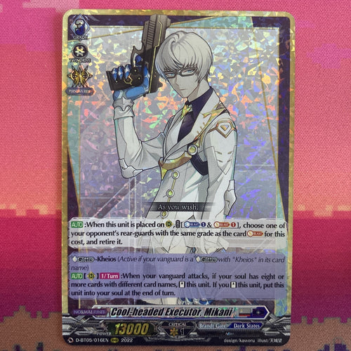 Cool-Headed Executor Mikani D-BT05 RRR - Vanguard Card NM
