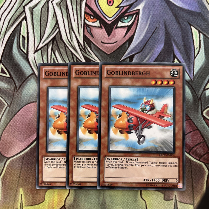 GENF-EN004 x3 Goblindbergh Common Excellent Condition Yugioh