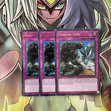 CYHO-EN087 x3 Danger! Zone Ultra Rare Excellent Condition Yugioh
