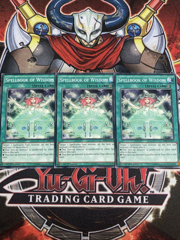 BP03-EN177 x3 Spellbook Of Wisdom Yugioh Playset