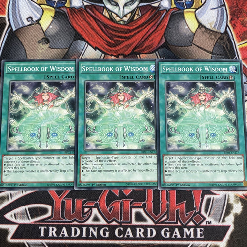 BP03-EN177 x3 Spellbook Of Wisdom Yugioh Playset