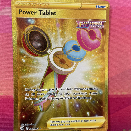 Pokemon Card Power Tablet 281/264 Secret Rare Fusion Strike Near Mint