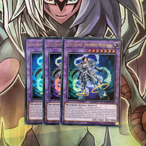 BLVO-EN041 x3 Dual Avatar - Empowered Mitsu-Jaku Ultra Excellent Cond Yugioh