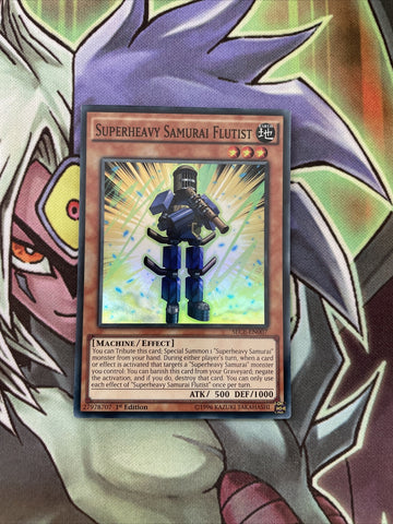 SECE-EN007 Superheavy Samurai Flutist Super Rare 1st Edition NM Yugioh Card