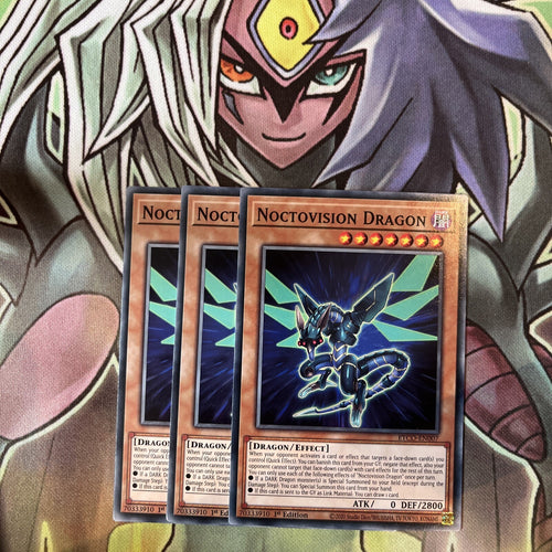 ETCO-EN007 x3 Noctovision Dragon Common Excellent Condition Yugioh