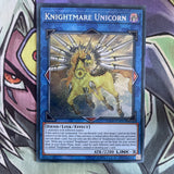 FLOD-EN047 Knightmare Unicorn Secret Rare Unlimited Edition NM Yugioh Card