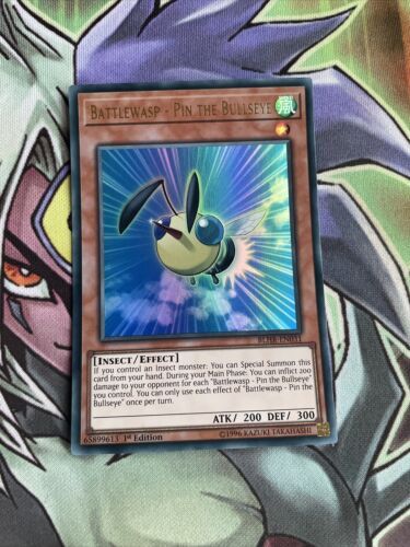 BLHR-EN031 Battlewasp - Pin The Bullseye Ultra Rare 1st Edition NM Yugioh Card