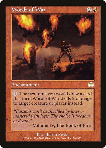 Words Of War - Onslaught Invasion Excellent Magic MTG