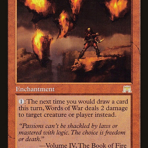 Words Of War - Onslaught Invasion Excellent Magic MTG
