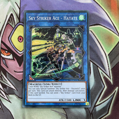 CYHO-EN047 Sky Striker Ace - Hayate Super Rare Unlimited Edition NM Yugioh Card
