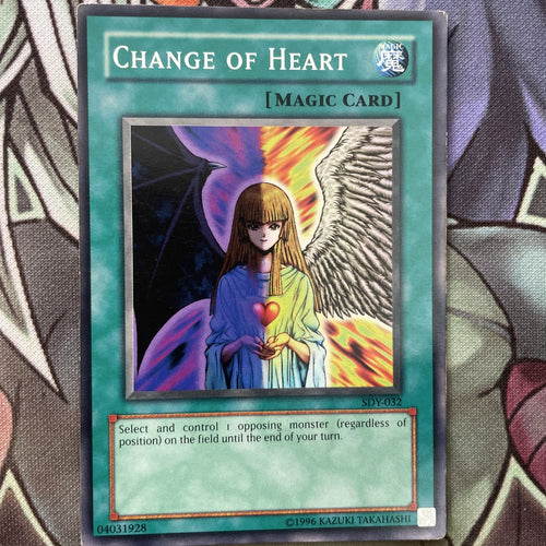 SDY-032 Change Of Heart Common UNL Edition NM Yugioh Card