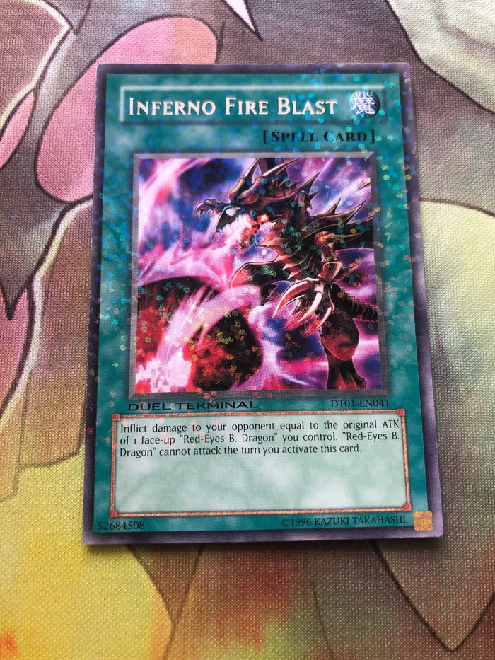 DT01-EN041 Yugioh - Inferno Fire Blast - DUEL TERMINAL RARE - Mint