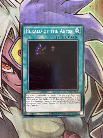 OP22-EN025 Herald Of The Abyss Common Unlimited Edition NM Yugioh Card
